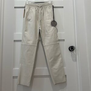 Oakwood Paris “Winter White” Leather Pants - Size Large